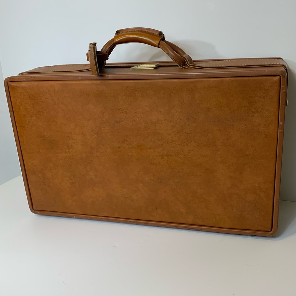Vintage Mid Century Hartmann Pullman Luggage with Belting and Key